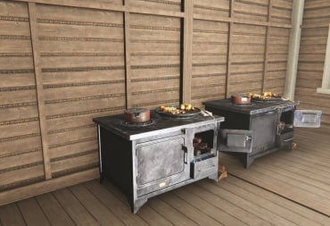 Once Human Cooking Guide - Cover Image Two Stoves in a Wooden Building